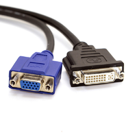DMS 59 Pin Macho a DVI VGA Hembra Adaptador de monitor dual Cable de extensión para tarjeta gráfica LHF