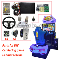 Shuangqu Coin Operated Dynamic Blast Racing Game Machine DIY Full Kit Video Driving Simulator Car Sim Racing Game Arcade