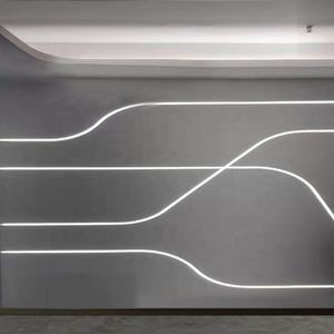 Pour bande lumineuse Led, nouveau Design, Super mince, courbe Flexible, Surface d'extrusion en <span class=keywords><strong>Alu</strong></span>, profilé Led en Aluminium - Product Image 1