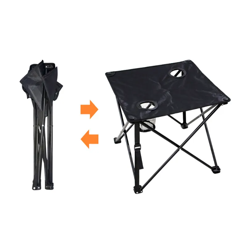 Cadeira de acampamento de lazer ao ar livre com conjunto de mesa cadeira de praia com conjunto de copo buraco