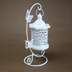 Moroccan <strong>Candle</strong> Lanterns <strong>Wedding</strong> Metal Storm Lantern Home Decoration - Product Image 3