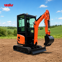 Excavadora de 8 Toneladas, Mini Excavadora, Micro Excavadora, Fabricación China, Mini Excavadora para Construcción de Alcantarillado