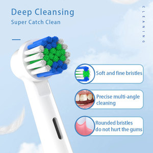 Precio más vendido Cuidado de la salud bucal 4 piezas Cabezales de <span class=keywords><strong>cepillo</strong></span> de dientes eléctrico reemplazables para <span class=keywords><strong>cepillo</strong></span> eléctrico <span class=keywords><strong>Oral</strong></span> <span class=keywords><strong>B</strong></span> - Product Image 3