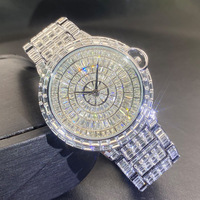 Nouvelle montre haut de gamme - Montre pour homme tendance, entièrement sertie de diamants, style hip-hop