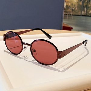 Round Full Rim <b>Sunglasses</b> UV400 <b>Retro</b> Style Unisex Casual Adult Fashion Sun Glasses - Product Image 2