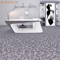 Beste Qualität Benutzer definierte selbst klebende Boden quadrate Teppich Kommerzieller Stil Tagungsraum Dekor Wasch bare Nylon bedruckte Teppich fliesen