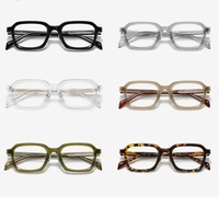 Lunettes anti-lumière bleue carrées 2026 – Montures optiques carrées faites à la main avec monture épaisse pour verres correcteurs