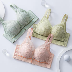 Dropshipping <span class=keywords><strong>reggiseno</strong></span> pettorale piccolo <span class=keywords><strong>senza</strong></span> <span class=keywords><strong>ferretto</strong></span> raccogliere biancheria intima traspirante <span class=keywords><strong>reggiseno</strong></span> di supporto in pizzo da donna - Product Image 6