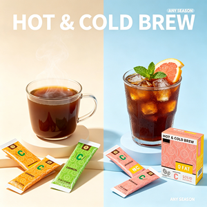 <span class=keywords><strong>Café</strong></span> instantané Americano saveur <span class=keywords><strong>Pamplemousse</strong></span> Orange Citron, Grains d'Arabica purs, Boost de Vitamine C pour chaque tasse - Product Image 4