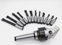 Kit de têtes d'alésage rugueuses F1 12mm 9 pièces BT NT R8 MT pour machine de fraisage CNC