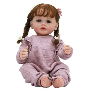 55cm baby dolls reborn newborn original bebe toddler baby lovely whole body silico