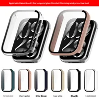 Étui de protection compatible ZH pour Mi Band 9 Pro avec verre trempé et matériau PC, protection intégrale pour montre, fabriqué en Chine