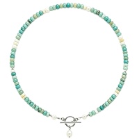 Collier en pierre naturelle et fausse perle avec fermoir OT, plaqué or 18 carats, perles, style bohème, design de niche Woying
