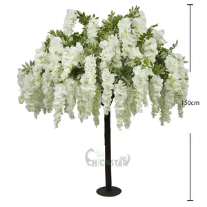 Bán Sỉ Trung Tâm Bàn Đám Cưới Cây Wisteria Nhân Tạo Cho Đám Cưới Hoặc Tiệc Tùng