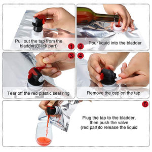 Jijid ถุง5L/10L/20L ไวน์เกรดอาหารถุงใส/Vmpet ถุงของเหลวถุง Bib สำหรับน้ำผลไม้นมถุงปลอดเชื้อ - Product Image 4