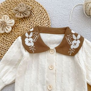 Mode <span class=keywords><strong>fille</strong></span> <span class=keywords><strong>pull</strong></span> enfants Cardigan décontracté tout assorti hauts décolleté Jacquard <span class=keywords><strong>chaud</strong></span> bébé <span class=keywords><strong>fille</strong></span> vêtements d'extérieur <span class=keywords><strong>pull</strong></span> - Product Image 5