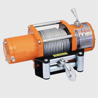 Winch Listrik 12V 20000LB Tali Kawat Baja Tugas Berat Kontrol Jarak Jauh Offroad Truk 4X4 Motor Kawat Tembaga 100% Pengangkat 25m