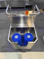 Mini Lave-chaussures en Acier Inoxydable, Machine Compacte pour Nettoyer les Chaussures dans les Espaces Étroits des Usines Agroalimentaires