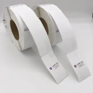 Étiquettes de bagages/bagages de compagnie aérienne auto-adhésives imprimables personnalisées papier thermique pour étiquettes de sac d'aéroports sur rouleau