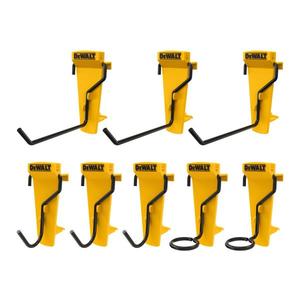 DeWalt Tool Storage Hooks 6 Pack Heavy Duty <b>Wall</b> Mount Organizers For Workshop <b>Garage</b> - Product Image 2