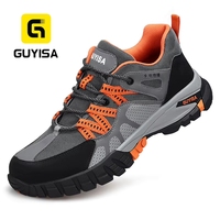 Chaussures décontractées pour hommes Guyisa, antidérapantes, résistantes à l'usure, à lacets, pour chantier, travail en extérieur, style utilitaire, marche