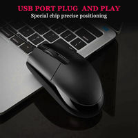 Mouse Komputer Berkabel untuk Laptop USB Optical Mouse untuk PC Desktop Komputer