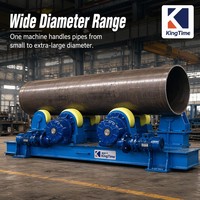 Support à roulettes robuste en acier réglable en hauteur pour le soudage de tuyaux, l'atelier industriel, le convoyeur et la manutention de matériaux