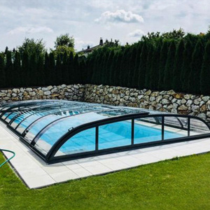 Cubierta <span class=keywords><strong>de</strong></span> Vidrio Ecológica para Piscina Elevada, Techo Cerrado Retráctil y Extensible, Cubierta <span class=keywords><strong>de</strong></span> Vidrio para Piscina Enterrada - Product Image 2
