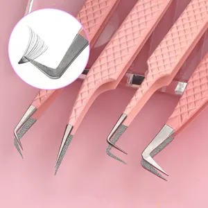 Most Popular Eyelash Extension Tweezers New Design Videos Premium Lash Tweezer Manual Lash Supplies Wholesale Tweezers