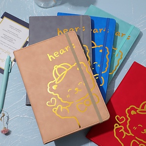 Cá nhân A5 Kawaii gấu trường cai trị bằng văn bản máy tính xách tay dễ thương màu xanh da Bìa trở lại tay áo 100gsm giấy 100 sheets đối với trẻ em - Product Image 2