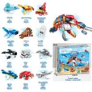 Nuevo Juego de Construcción de Dinosaurios del <span class=keywords><strong>Mundo</strong></span> Oceánico, Tiranosaurio Rex Combinado con Insectos, Plástico ABS, Escala 1:1, 40 Piezas, Juguete de Ensamblaje para Niños - Product Image 6