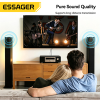Câble audio stéréo Essager ES-YP31 1M 2M 3M 5M en alliage d'aluminium, prise jack 3,5 mm mâle vers 2 RCA mâle, pour amplificateur de haut-parleur