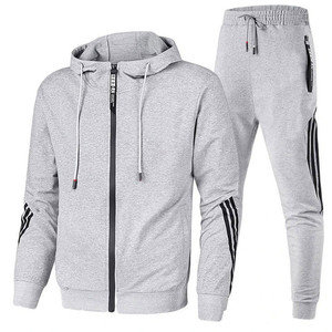 Ensemble sweat à capuche et pantalon de survêtement Tiyo pour homme, noir, doublure polaire, séchage rapide, en molleton bouclette, tenue décontractée sportive deux pièces, coupe ajustée, vêtements de loisirs - Product Image 3