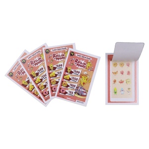 Security Data Printing One Chance to Win <b>Card</b> Size Paper Type Color Custom Pull Tab Tickets - Product Image 1