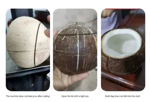 Mesin pemotong kelapa untuk membuka mesin pembuka kelapa listrik baru sepenuhnya otomatis