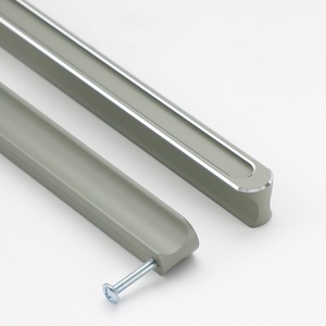 Modern Trench Coat T-shaped Aluminum Furniture Handle Cream Color for <b>Cabinet</b> Drawer-Easy Installation Bedroom Living Room - Product Image 3