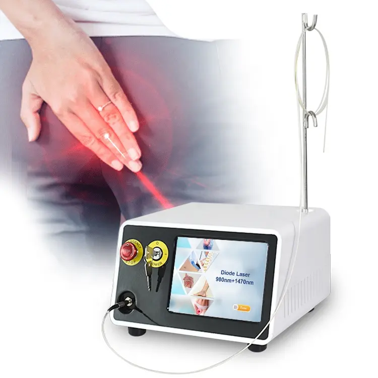 2023 high quality Real dual wavelengths 980nm 1470nm laser Internal/external/mixed hemorrhoids/anal fistula machine