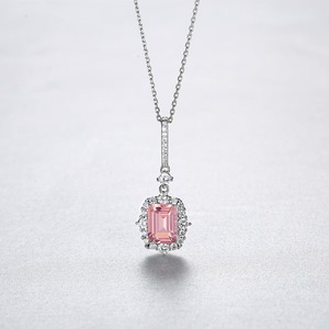 UM JEWELRY Bijoux fins en zircon, argent sterling 925 plaqué rhodium, collier pendentif chaîne tendance de luxe pour femmes, cadeau - Product Image 3