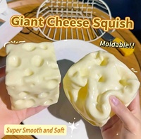Jouet sensoriel anti-stress en forme de cube de fromage, souple et malléable, rempli de vaseline, pour les 14 ans et plus, unisexe