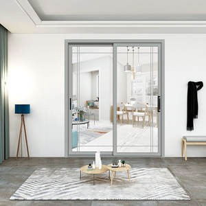 Porte coulissante automatique pour usage domestique - Design moderne, acier galvanisé, construction en verre trempé, isolation thermique, double vitrage - Product Image 2