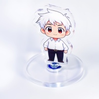 Support d'animation en acrylique rotatif personnalisé Hanxin Qualité TikTok Instagram Vidéo Preuve pour la fête des pères Artisanat en plastique à la mode