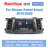 Navihua Nouvel écran OEM 9' Android tactile Radio multimédia Carplay Stéréo pour Nissan Armada Patrol Y62/Infiniti QX80 2010 2020