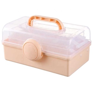 Organizador de Cosméticos, Botiquín Familiar Montado en la Pared, Botiquín de Primeros Auxilios de Gran Capacidad para Niños, Botiquín de Pastillas Pequeño de Varias Capas - Product Image 1