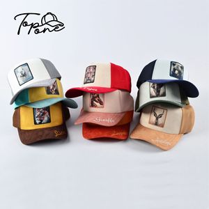 Groothandel 6 Panel Custom Logo Heren Snapback <span class=keywords><strong>Trucker</strong></span> Cap Modieus Dier Patch Borduurwerk Met Platte Rand Fabrieksfabrikant - Product Image 4