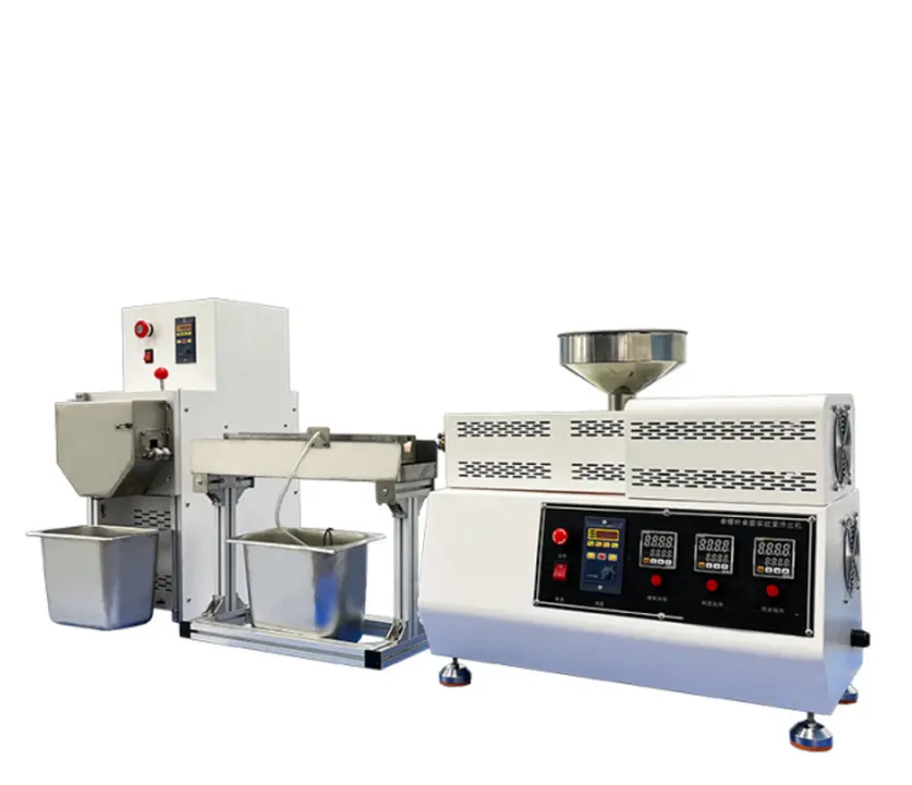 PLC Control MINI Lab Twin-screw Extruder untuk pelletisasi line