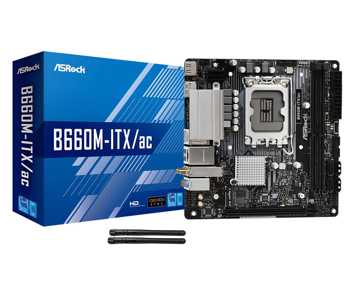 Материнская плата ASRock B660M-ITX/АС мини материнская плата поддерживает процессор 12600 12700 сгиба листов INTL B660 LGA 1700