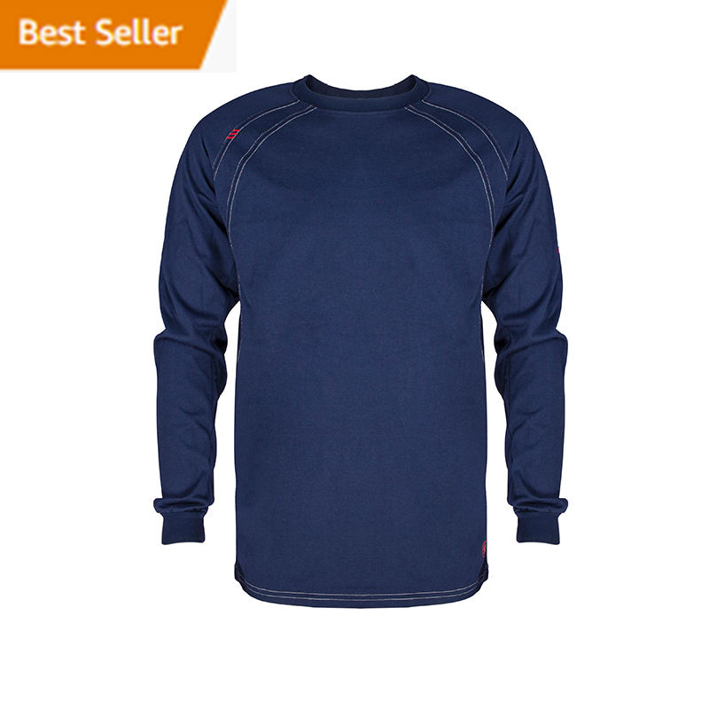 Мужская огнестойкая футболка с длинным рукавом, NFPA2112 CAT2, 7 унций