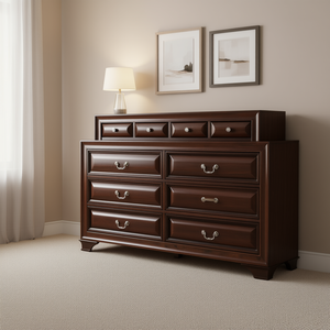 Cassettiera LaVita Glory Furniture in Legno di Mogano, Mobile Tradizionale per Camera da Letto - Product Image 2