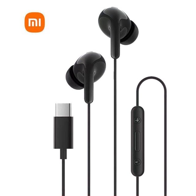 Xiaomi Type C Earphones Wired Auriculares USB C Earbuds with Microphone Digital Audio High Fidelity Stereo for Samsung Xiaomi