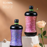 Bouteille isotherme en titane Apple Wearable avec sangle, double compartiment, antibactérienne, pour boissons chaudes et froides, portable, avec sangle, idéale comme cadeau